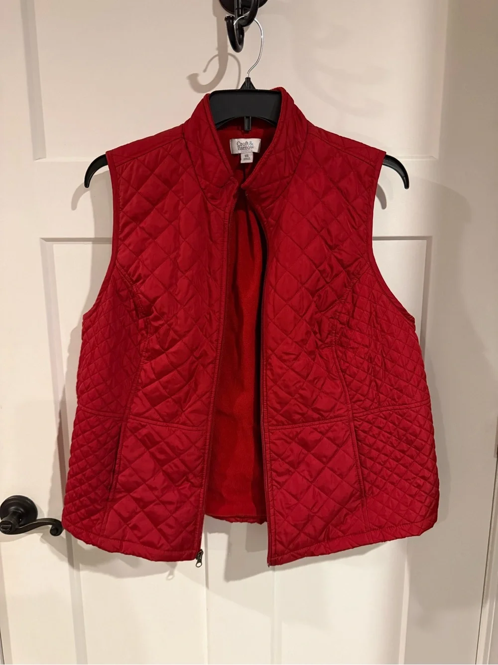 Quilted Red Sleeveless Vest